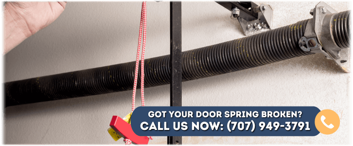 Broken Garage Door Spring Fairfield CA